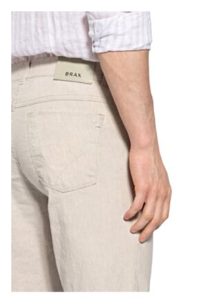 Brax Hose Cooper Fa Mit Leinen Regular Fit beige