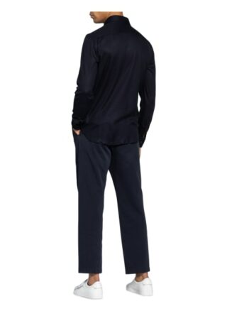 Brioni Seidenhemd Regular Fit blau