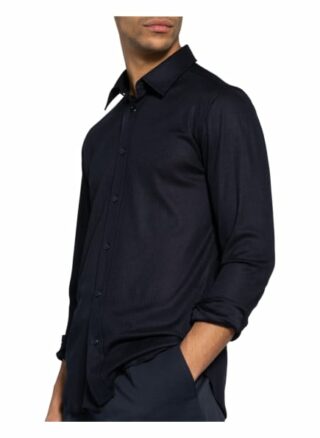 Brioni Seidenhemd Regular Fit blau