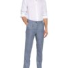 Brunello Cucinelli Anzughose Slim Fit Mit Leinen blau