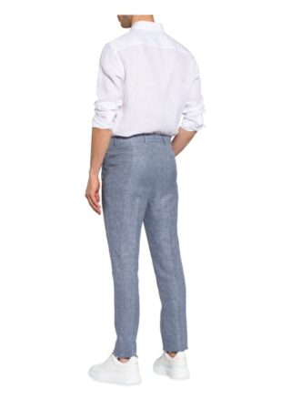 Brunello Cucinelli Anzughose Slim Fit Mit Leinen blau
