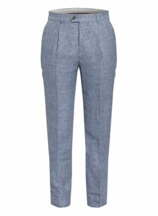 Brunello Cucinelli Anzughose Slim Fit Mit Leinen blau