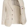 Brunello Cucinelli Anzugsakko Extra Slim Fit Aus Leinen weiss
