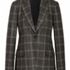 Brunello Cucinelli Blazer Mit Schmucksteinbesatz grau