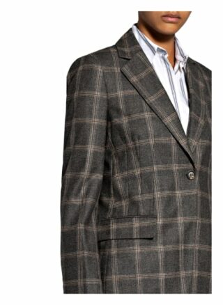 Brunello Cucinelli Blazer Mit Schmucksteinbesatz grau
