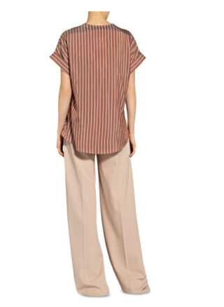 Brunello Cucinelli Blusenshirt Aus Seide braun