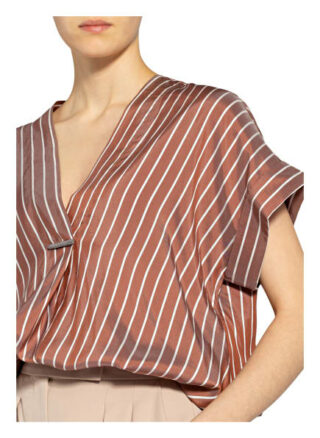 Brunello Cucinelli Blusenshirt Aus Seide braun
