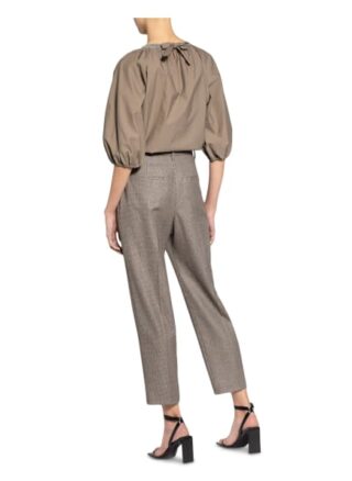 Brunello Cucinelli Blusenshirt Mit Schmucksteinbesatz beige
