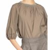 Brunello Cucinelli Blusenshirt Mit Schmucksteinbesatz beige