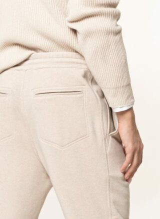 Brunello Cucinelli Cashmere-Hose Im Jogging-Stil Extra Slim Fit beige