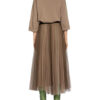 Brunello Cucinelli Cashmere-Pullover Mit 3/4-Arm braun
