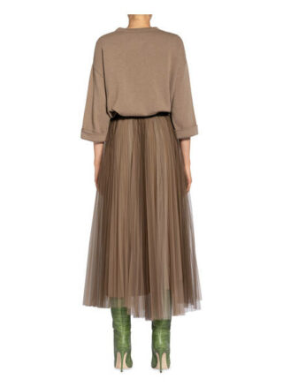 Brunello Cucinelli Cashmere-Pullover Mit 3/4-Arm braun