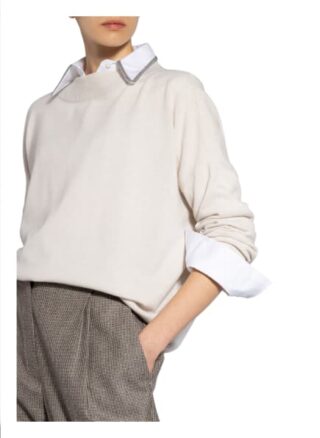 Brunello Cucinelli Cashmere-Pullover beige