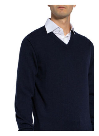 BRUNELLO CUCINELLI Cashmere-Pullover Herren, Blau