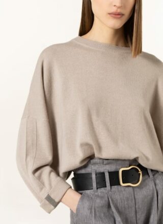 BRUNELLO CUCINELLI Cashmere-Pullover Damen, Braun