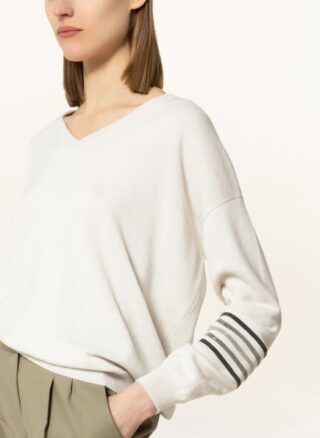 BRUNELLO CUCINELLI Cashmere-Pullover Damen, Weiß