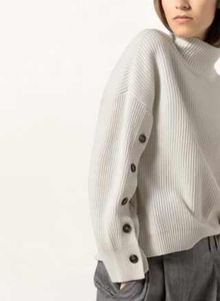 BRUNELLO CUCINELLI Cashmere-Pullover Damen, Weiß
