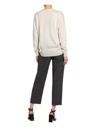Brunello Cucinelli Cashmere-Strickjacke weiss