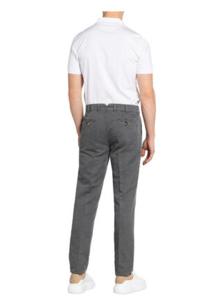 Brunello Cucinelli Chino Extra Slim Fit Mit Leinen grau