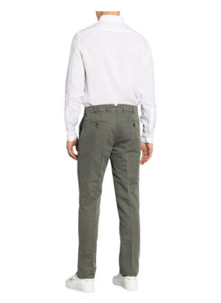 Brunello Cucinelli Chino Extra Slim Fit Mit Leinen gruen