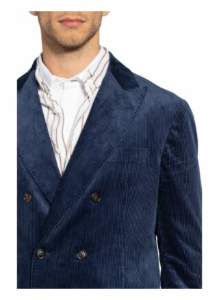 Brunello Cucinelli Cordanzug Extra Slim Fit blau