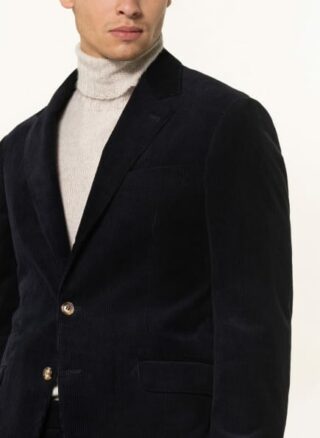 Brunello Cucinelli Cordanzug Slim Fit blau