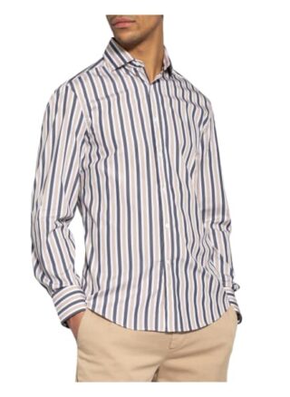 Brunello Cucinelli Hemd Slim Fit blau