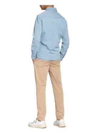 Brunello Cucinelli Jeanshemd Leisure Fit blau