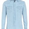 Brunello Cucinelli Jeanshemd Leisure Fit blau