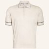 Brunello Cucinelli Jersey-Poloshirt weiss