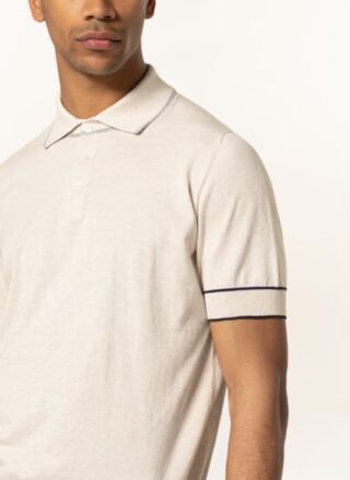 Brunello Cucinelli Jersey-Poloshirt weiss