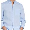 Brunello Cucinelli Leinenhemd Loose Fit blau