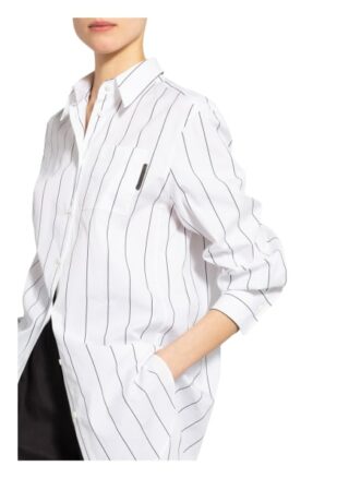 Brunello Cucinelli Oversized-Hemdbluse weiss