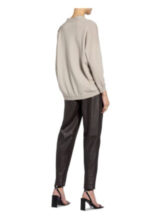 Brunello Cucinelli Oversized-Strickjacke Aus Cashmere Mit Schmucksteinbesatz beige