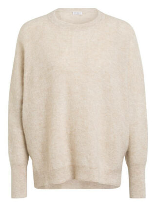 Brunello Cucinelli Overszied-Pullover Mit Glitzergarn beige