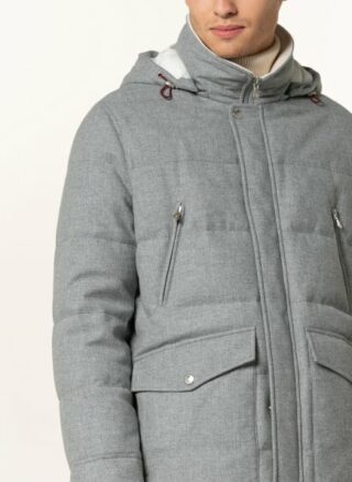 Brunello Cucinelli Parka grau