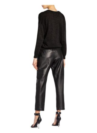 Brunello Cucinelli Pullover Mit Glitzergarn Und Schmucksteinbesatz schwarz