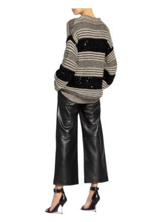 Brunello Cucinelli Pullover Mit Paillettenbesatz schwarz