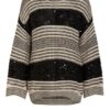 Brunello Cucinelli Pullover Mit Paillettenbesatz schwarz