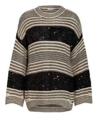Brunello Cucinelli Pullover Mit Paillettenbesatz schwarz