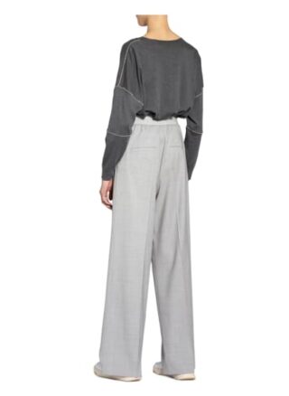 Brunello Cucinelli Pullover Mit Perlenbesatz grau