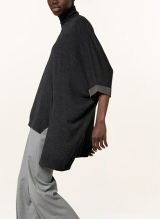 Brunello Cucinelli Rollkragenpullover Mit Schmucksteinbesatz grau