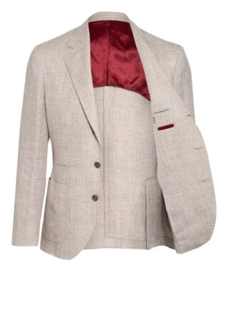 Brunello Cucinelli Sakko Slim Fit Mit Leinen beige