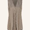 Brunello Cucinelli Seidentop Mit Schmucksteinbesatz beige