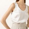 BRUNELLO CUCINELLI Top Damen, Beige