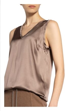 BRUNELLO CUCINELLI Top Damen, Beige