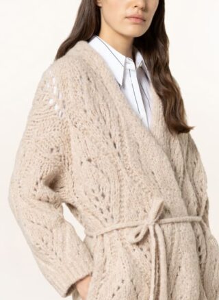 Brunello Cucinelli Strickhülle Aus Alpaka beige