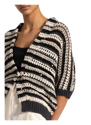 Brunello Cucinelli Strickhülle Mit Paillettenbesatz schwarz