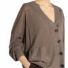 Brunello Cucinelli Strickjacke Aus Leinen gruen