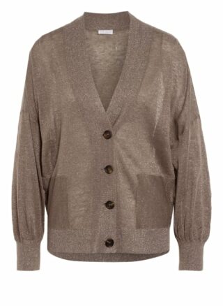 Brunello Cucinelli Strickjacke Aus Leinen gruen